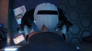 Nier Automata: андроидки рвутся отсосать твои члены в жаркой подборке